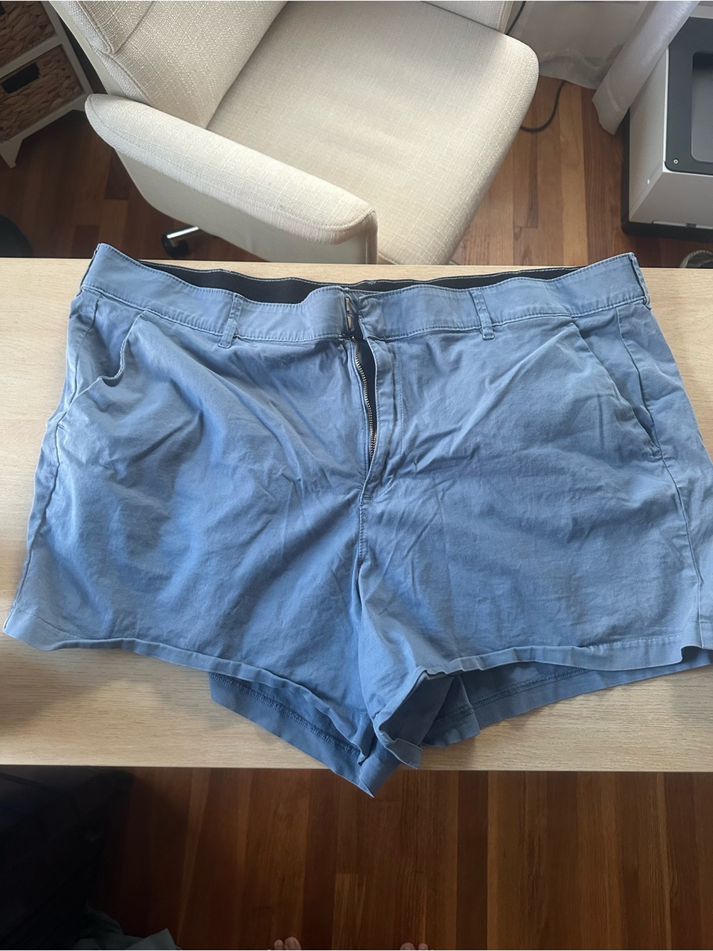 torrid Light Blue Cotton Blend Casual Shorts